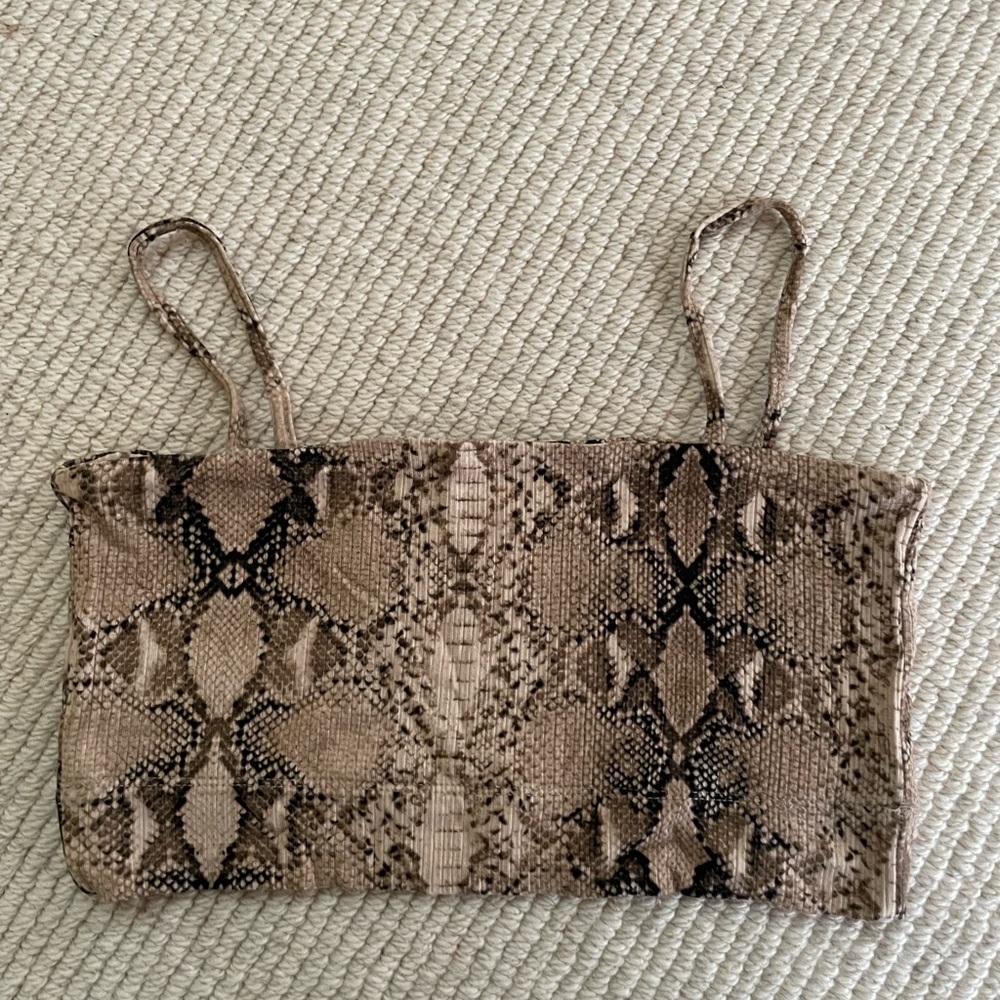 cute snake print tank top